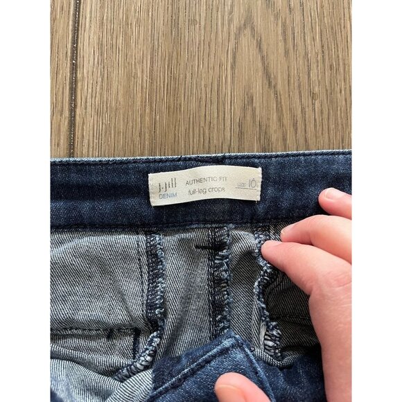 EUC J.Jill full-leg Crops Jeans - Picture 4 of 4